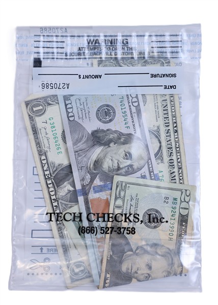 Clear Cashier Accountability Security Deposit Bags