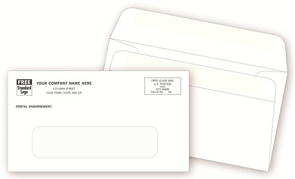 Single Window Imprinted #6 Self Seal Envelope DF731
