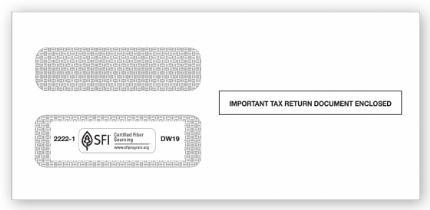 1099/1098 3-Up Compatible Gum-Flap Envelope