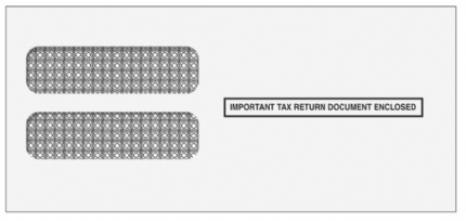 W-2 (3 UP) Compatible Gummed Envelopes 1973