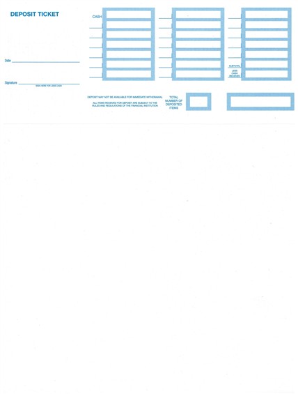 Printable Deposit Tickets – Compatible with QuickBooks® Accounting Software