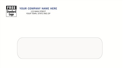 Single Window Imprinted #6 Gummed Envelope - DF721