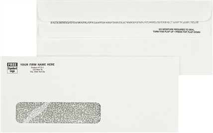 Single Window Imprinted #10 Self-Seal Envelope-Security Tint