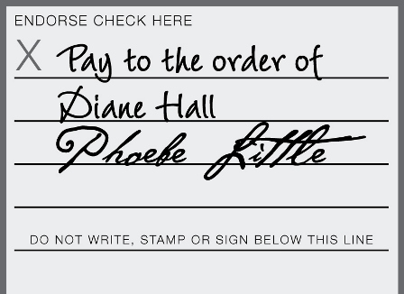 Check Endorsement Stamps: Bank Deposit, Signature, Name / Address